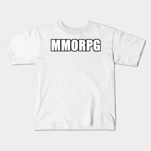 MMORPG text in high impact Kids T-Shirt